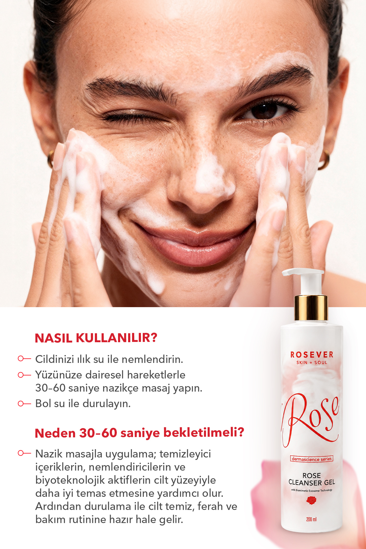 ROSEVER SKIN SOUL Yüz Yıkama Jeli
