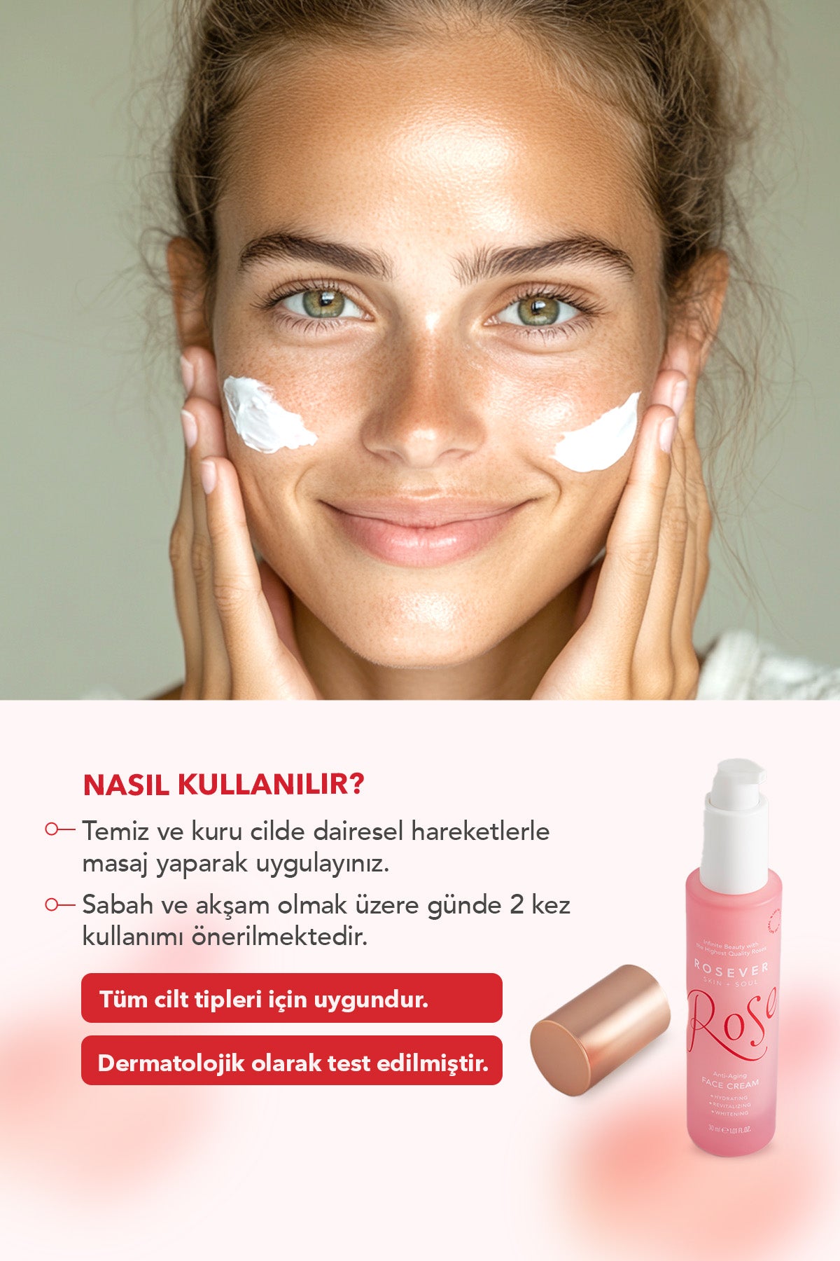 Anti Aging Gül Özlü Yüz Kremi 30 ML
