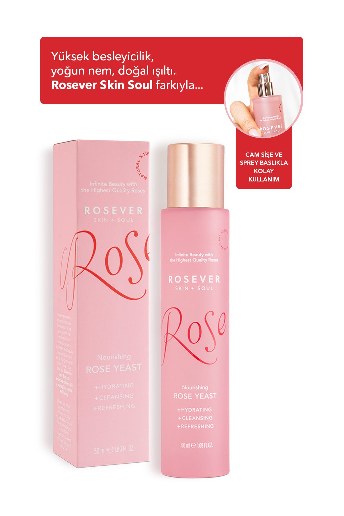 Doğal Gül Mayası 50 ML